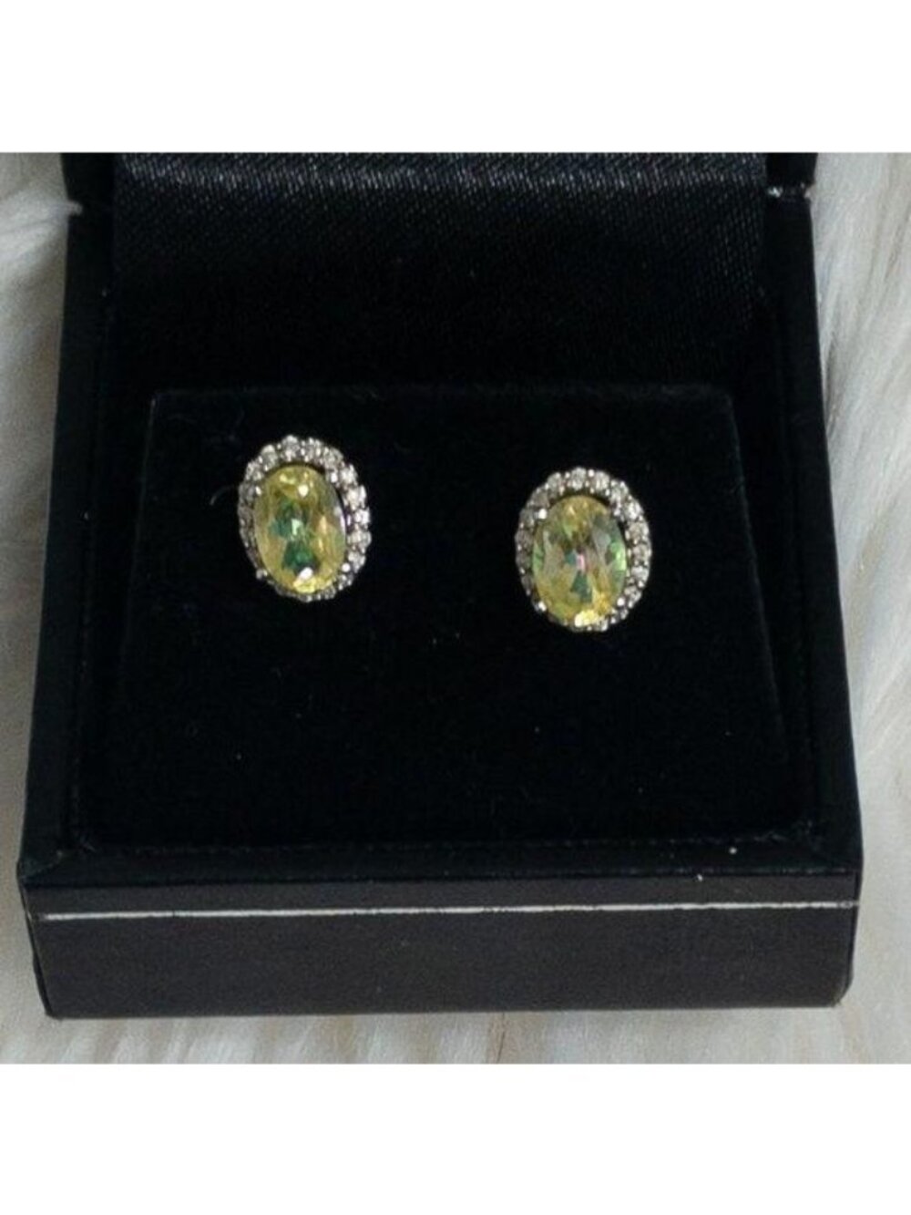 Diamond International Citrine & Diamond Stud Earrings